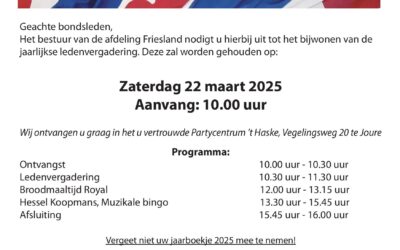 Algemene Ledenvergadering Friesland