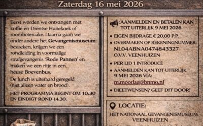 Bezoek Gevangenismuseum zaterdag 16 mei 2026