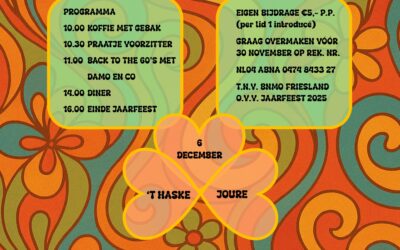 Uitnodiging jaarfeest 2025